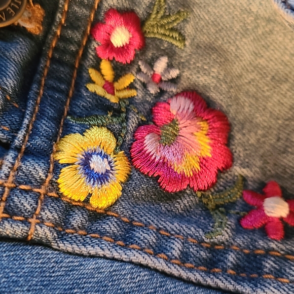 Little Me embroidered denim jacket - Picture 4 of 5